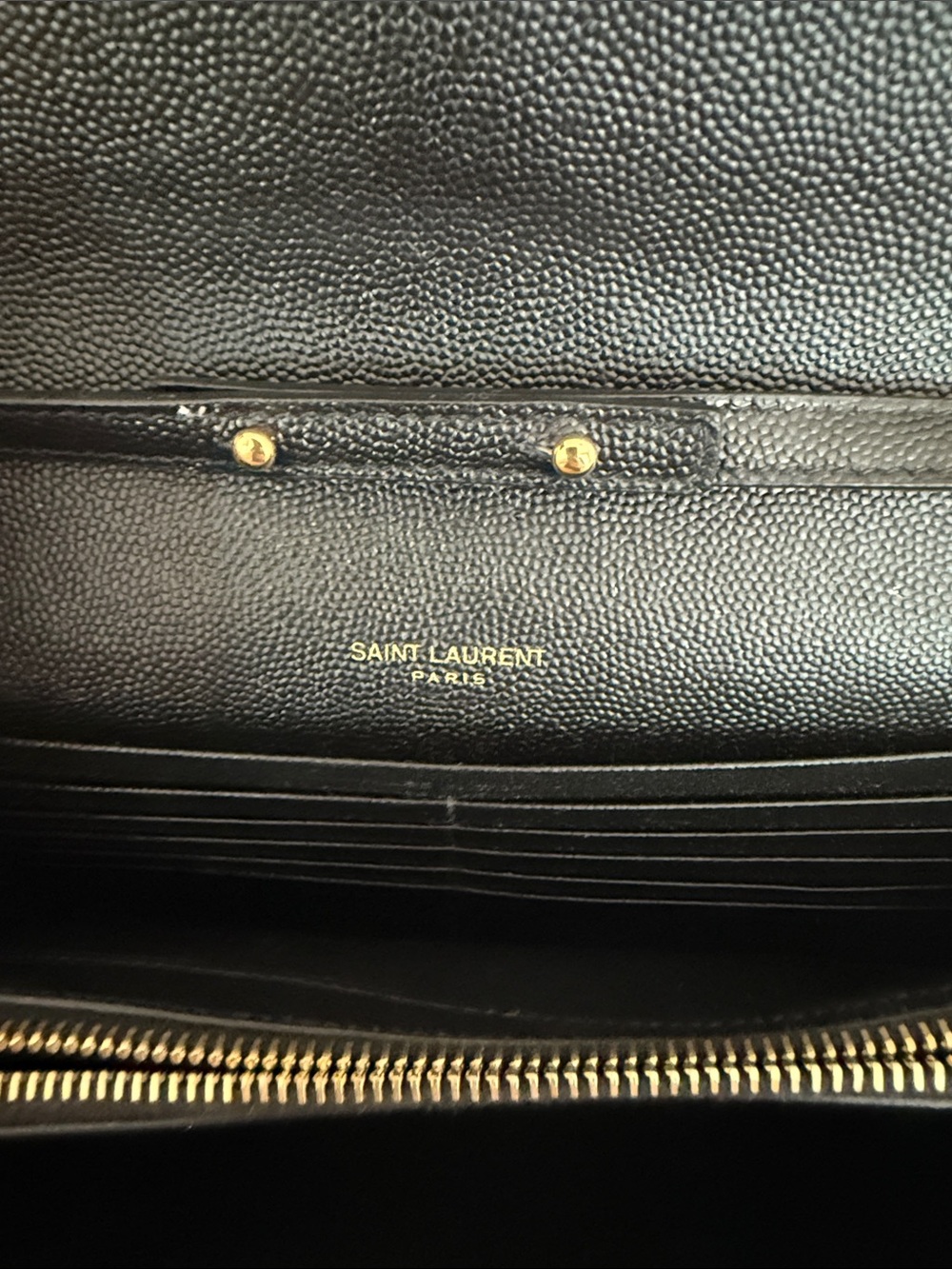 Saint Laurent Black Quilted Leather Crossbody with Gold YSL Hardware - Picture 6 of 8